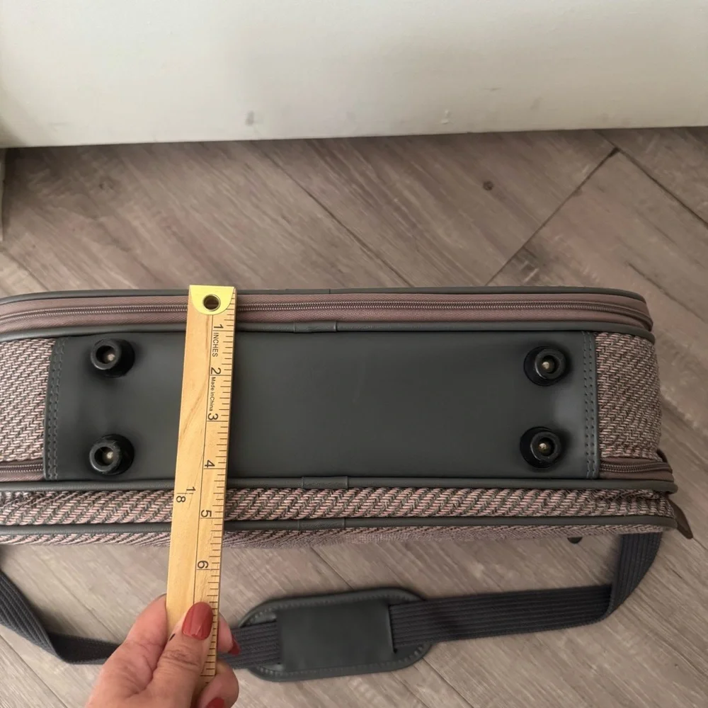 Samsonite Silhouette 4 Vintage Luggage Set of Two 1987 Brown Tweed